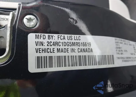 2021 Chrysler Voyager Lxi from USA, damaged, VIN 2C4RC1DG5MR516619